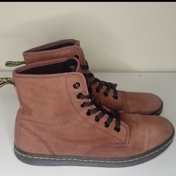 Dr Martins Shoreditch Canvas Boots Size 8 - Picture 2 of 7